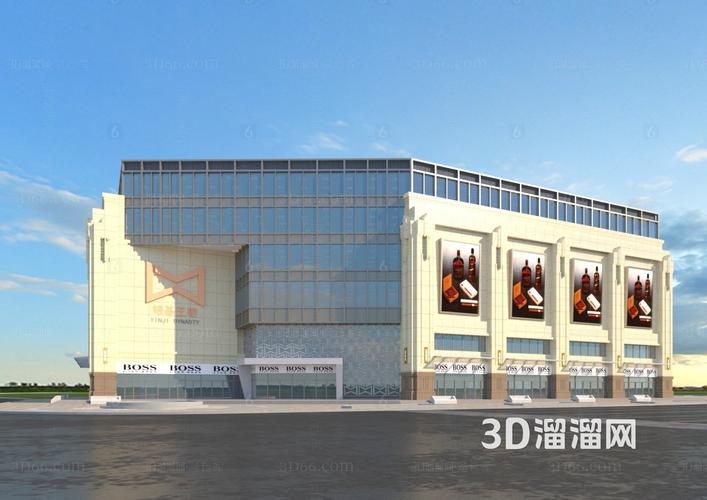现代商业综合体su模型